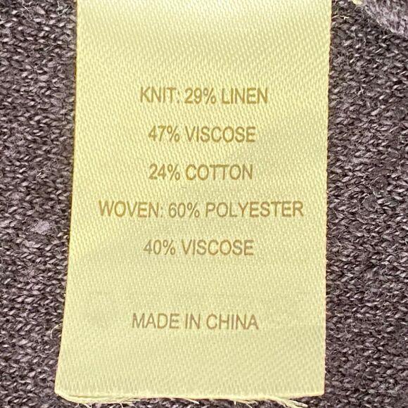 Saturday Sunday Anthropologie Long Cardigan Duster Linen Knit Boho Relaxed Artsy - Picture 11 of 12